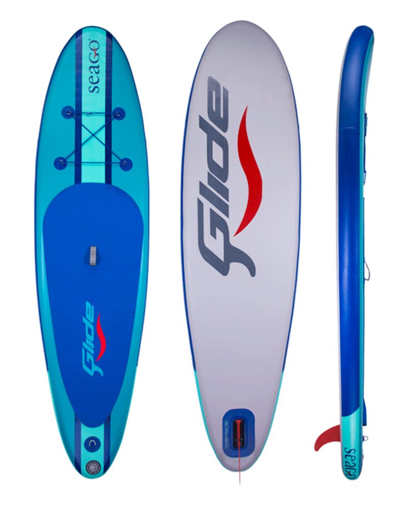 Inflatable and solid paddleboards for paddleboarding